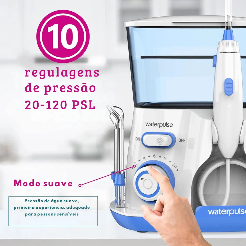 Irrigador-Oral-Elétrico-Waterpulse-800ml - Akivale