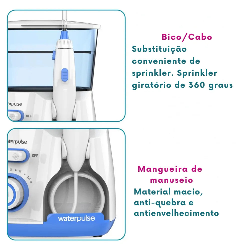 Irrigador-Oral-Elétrico-Waterpulse-800ml - Akivale