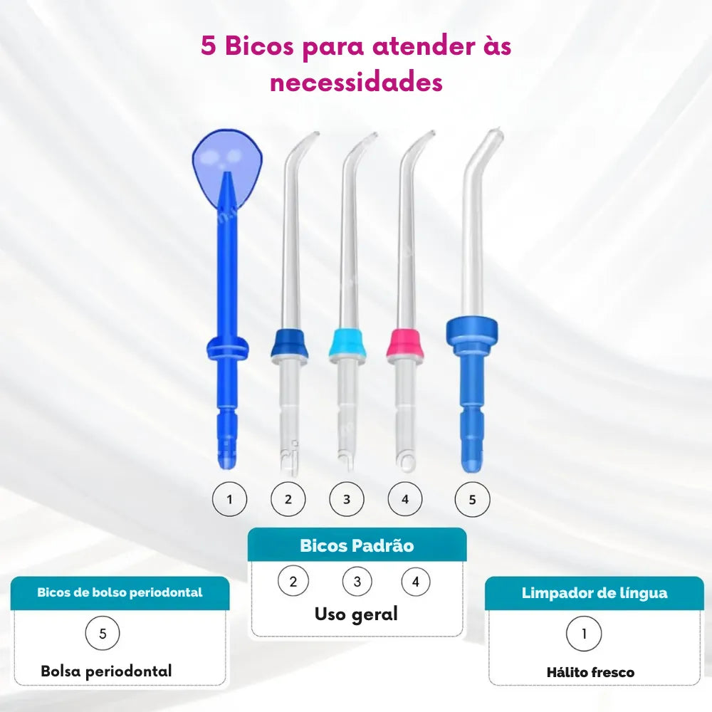 Irrigador Oral Elétrico Waterpulse 800ml - Akivale