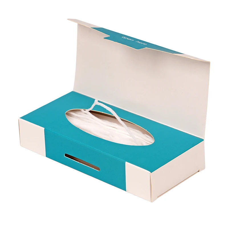 50 pçs threaders de fio dental dental dental flossers para aparelho ortodôntico ponte implante aro rosqueamento aparelho oral limpo